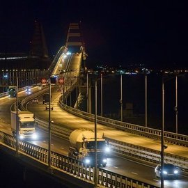 На подходах к Крымскому мосту отсутствуют пробки